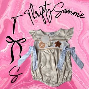 NWT 12M Abby and evie shellfish beach onsie